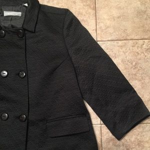 💝 New Liz Claiborne Black Peacoat Blazer Jacket